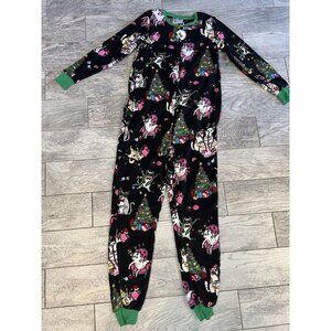Christmas Pajamas PJs Union Suit Drop Seat 1 pc Small NWT Meowy‎ Catmas Holiday